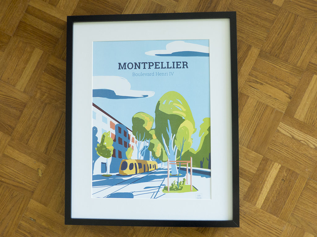 Les illustrations de Montpellier par Laura Gassin